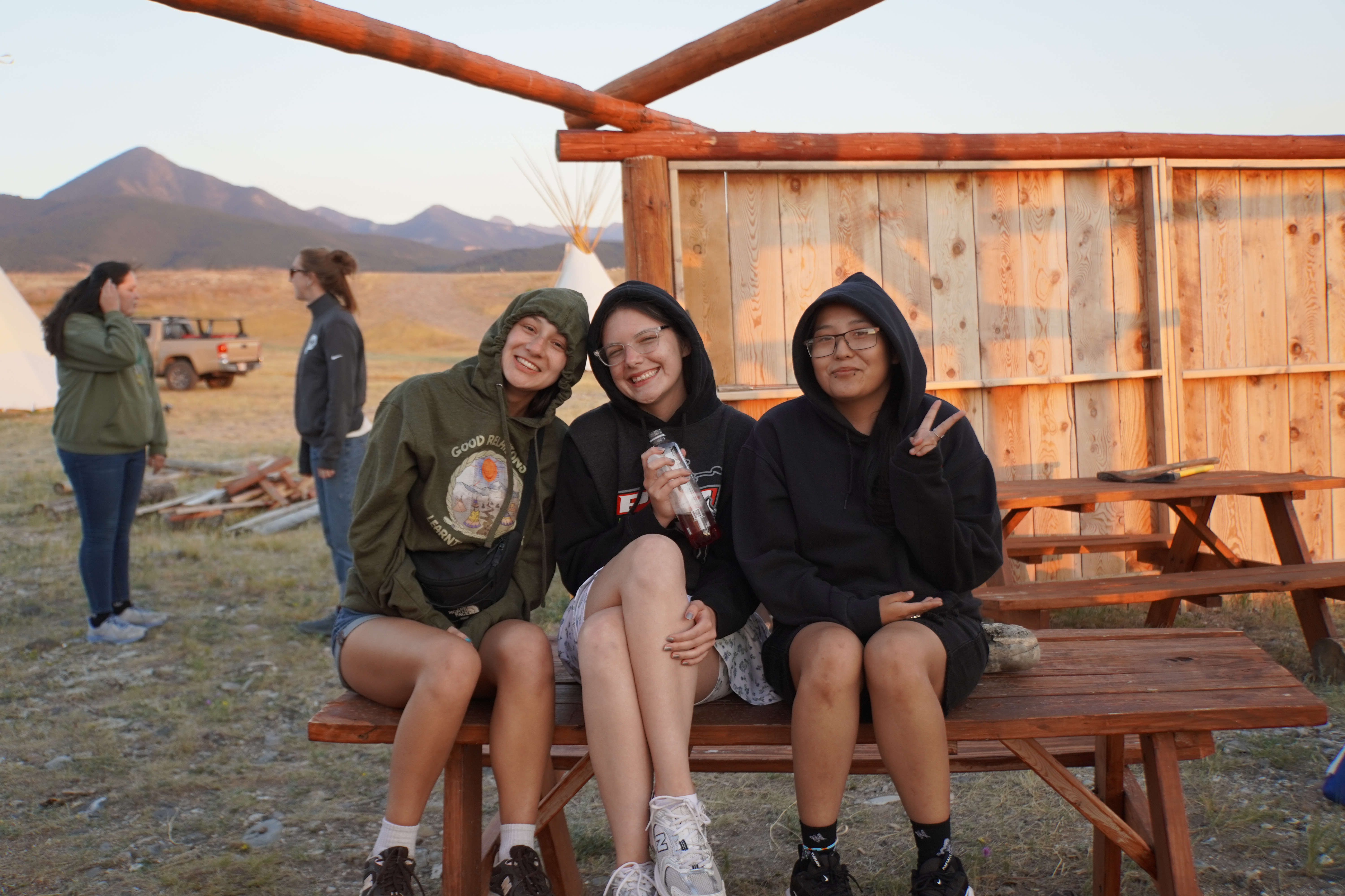 Good Relations Learning Communtiy Students on a camping trip.