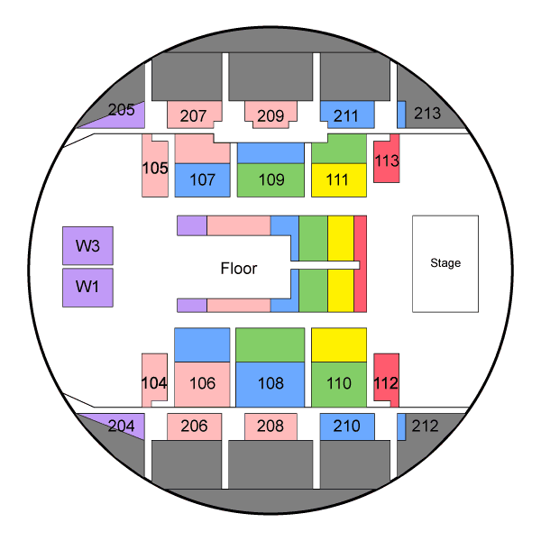 Styx seating map