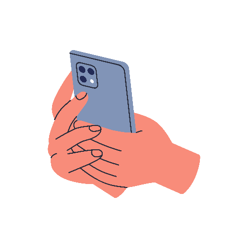 Smartphone Holder shows calling the clinic