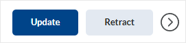 Brightspace screenshot 20.22.10 - "Update" or "Retract" buttons available after the feedback is published in the system