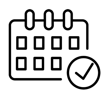 calendar with a checkmark