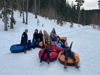 group snow tubing