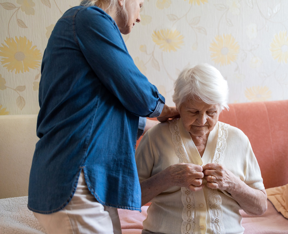 Nurse with elderly women