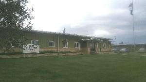 Glacier County Courthouse Annex building and front lawn