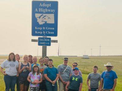 Challenging Champs 4-H Club and Highway Cleanup