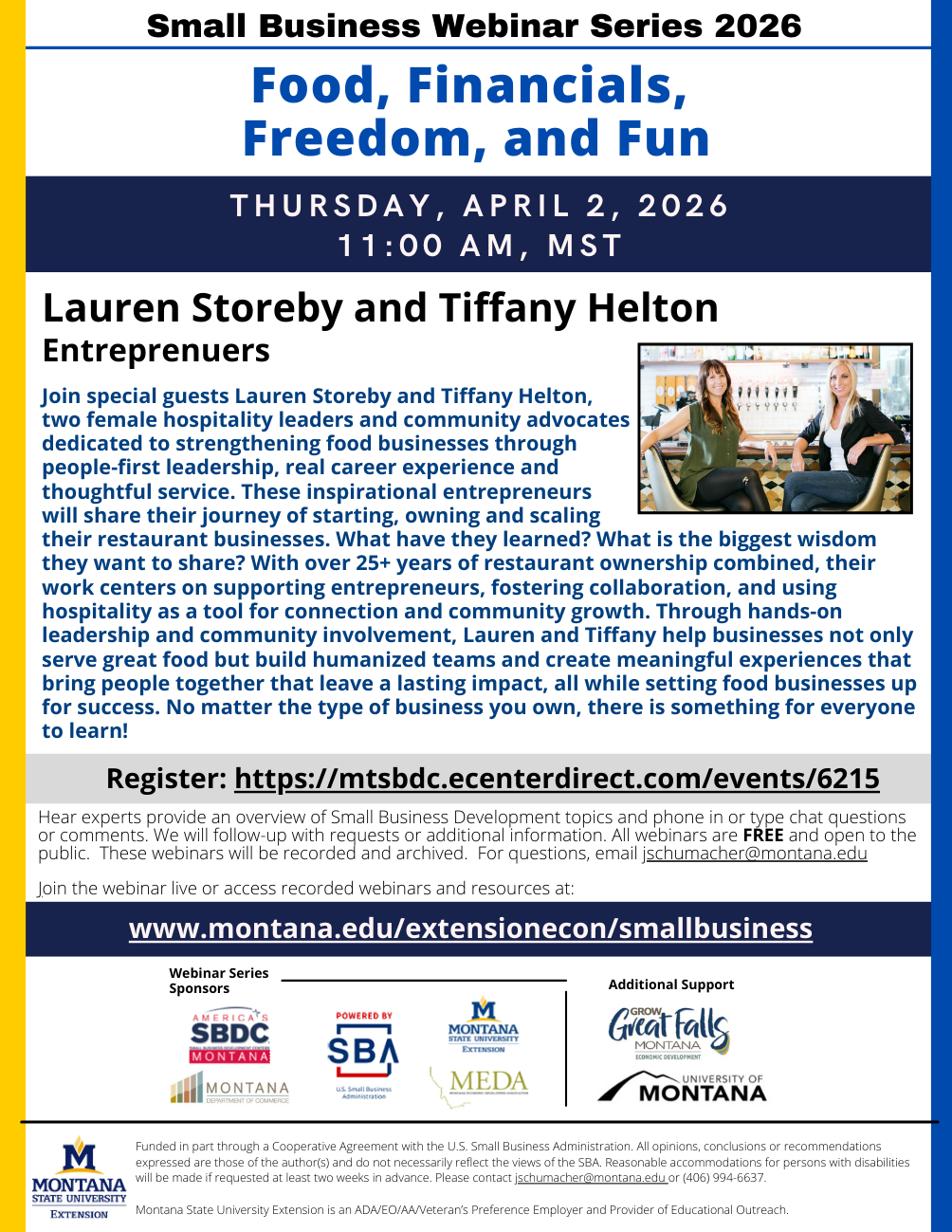 Small Business Webinar-April 2026