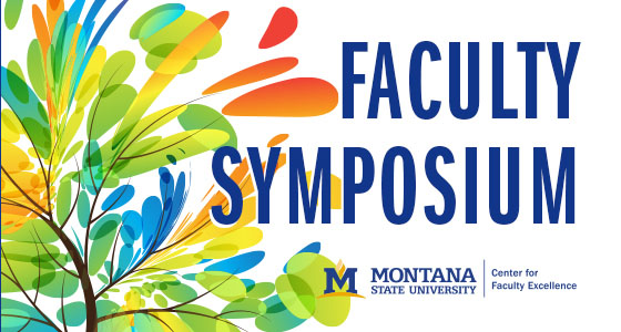 Image with leaves with Faculty Symposium