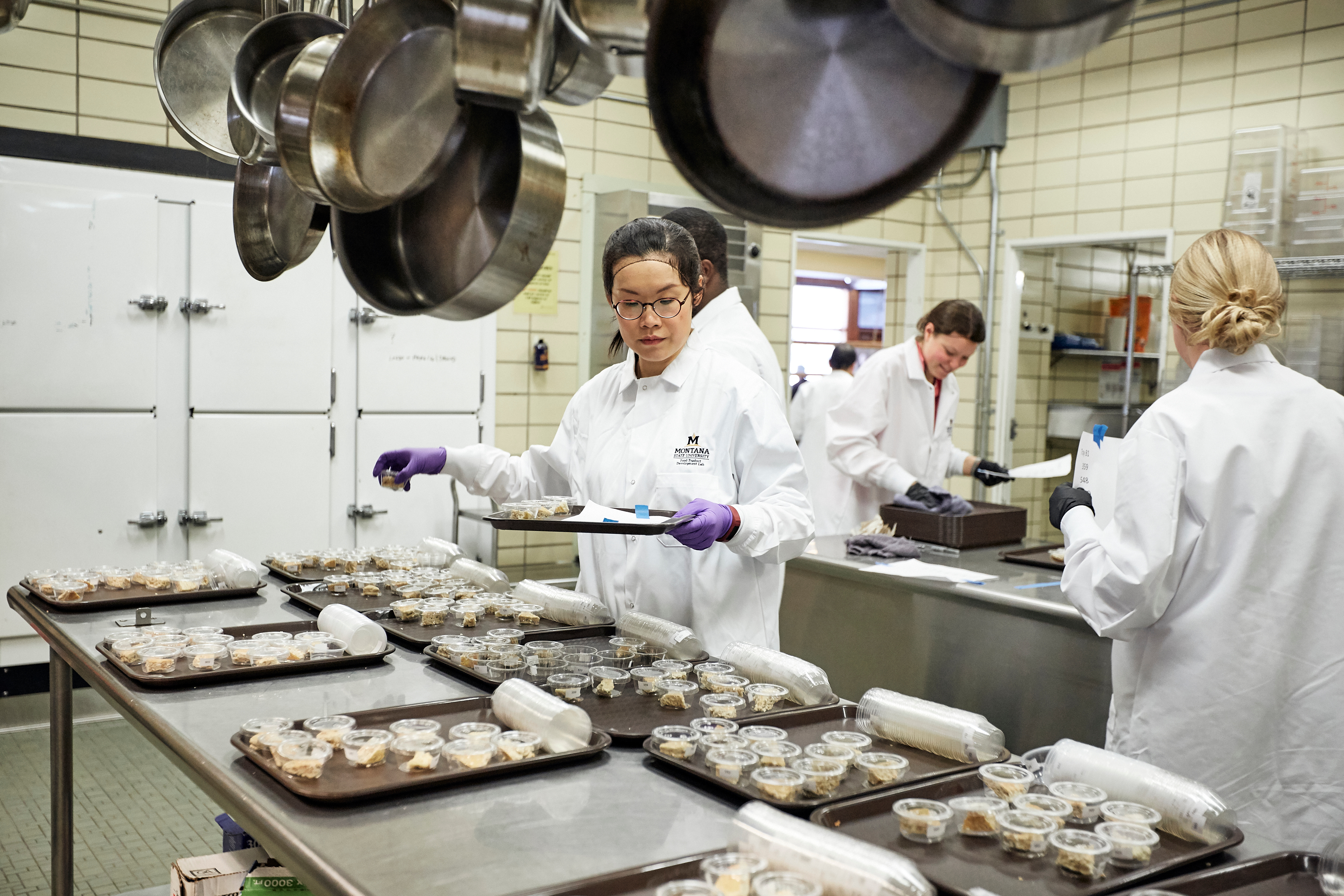 Students conduct research as part of the Food Product Development Lab