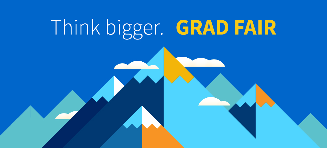 Grad Fair Mountains Logo