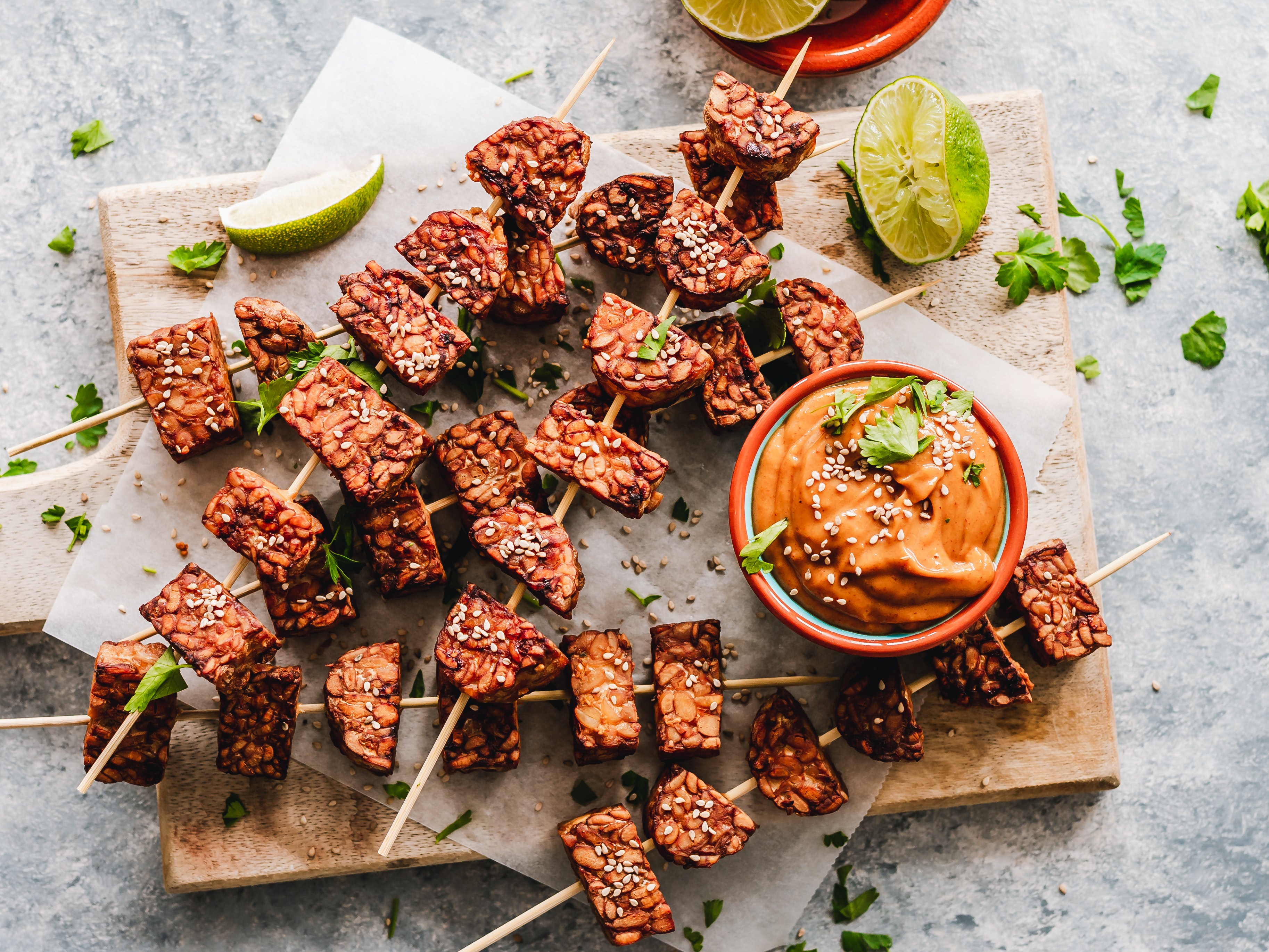 tempeh skewers