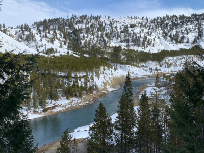 Yellowstone in the winter.