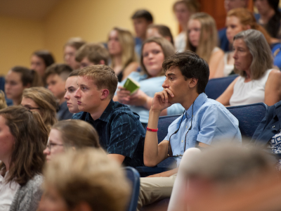 Honors College students engaged in lecture.