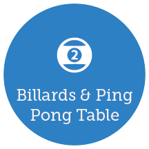 Billards and ping pong table