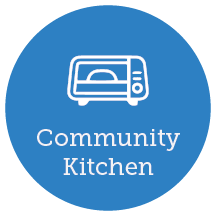 Recently built community kitchen
