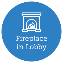 Large main lobby w/Fireplace
