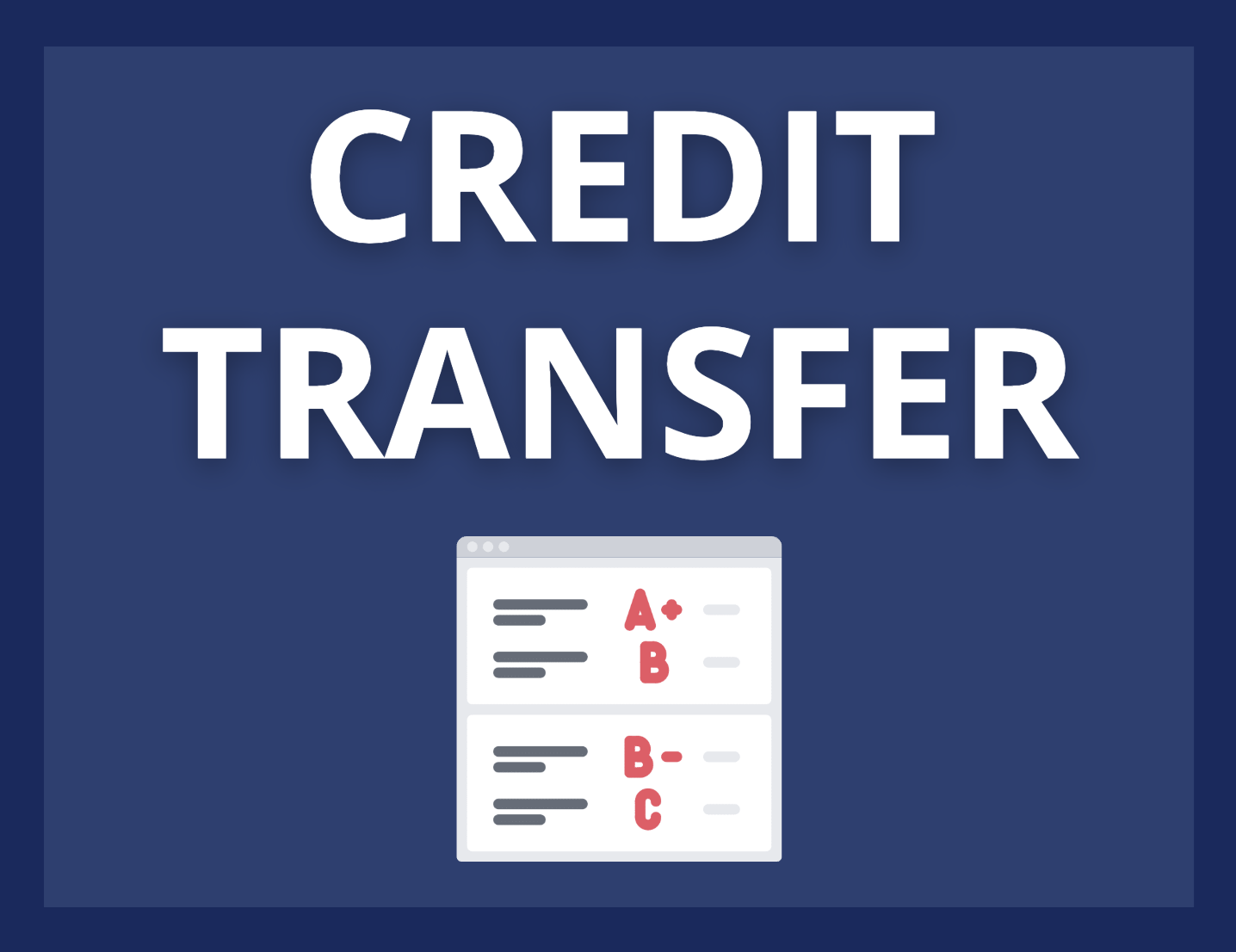 Credit Transfer