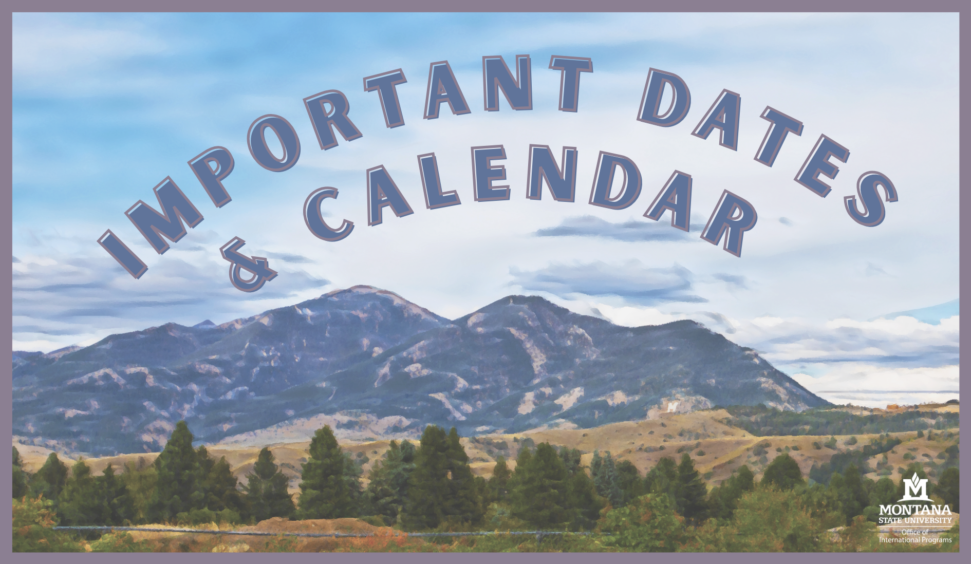 Important Dates & Calendar