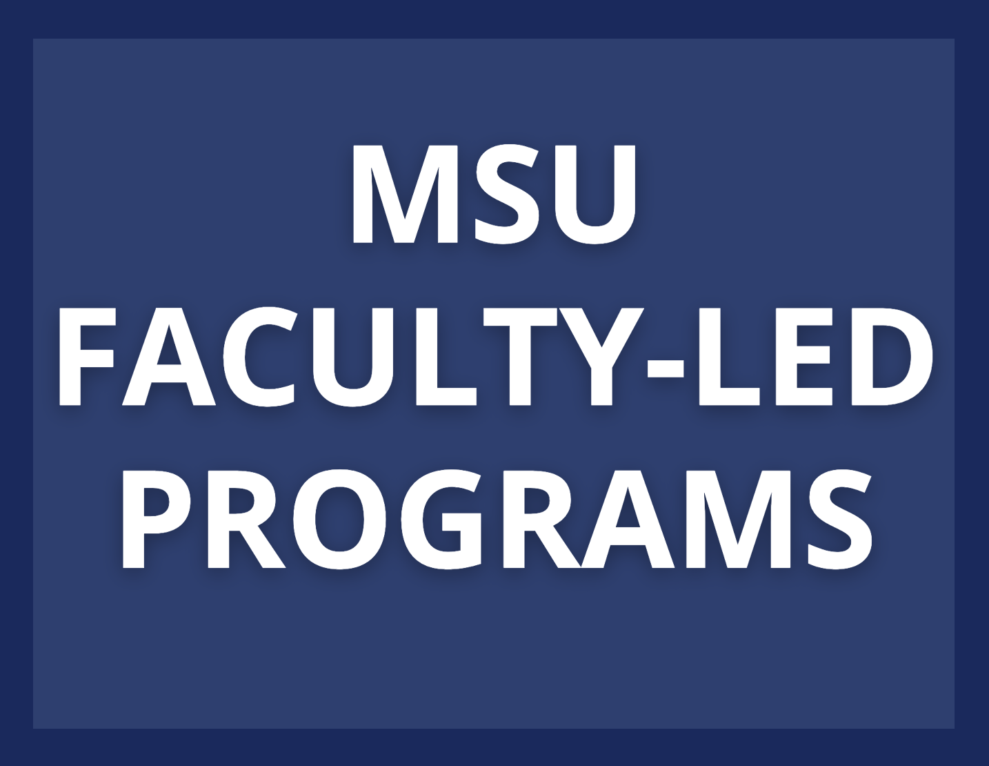MSU Faculty-Led Programs