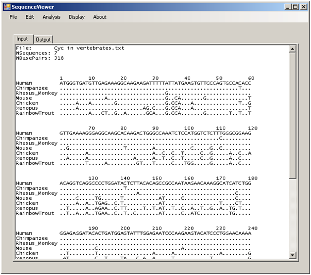 Sequence Viewer for Students - Steven kalinowski | Montana State University