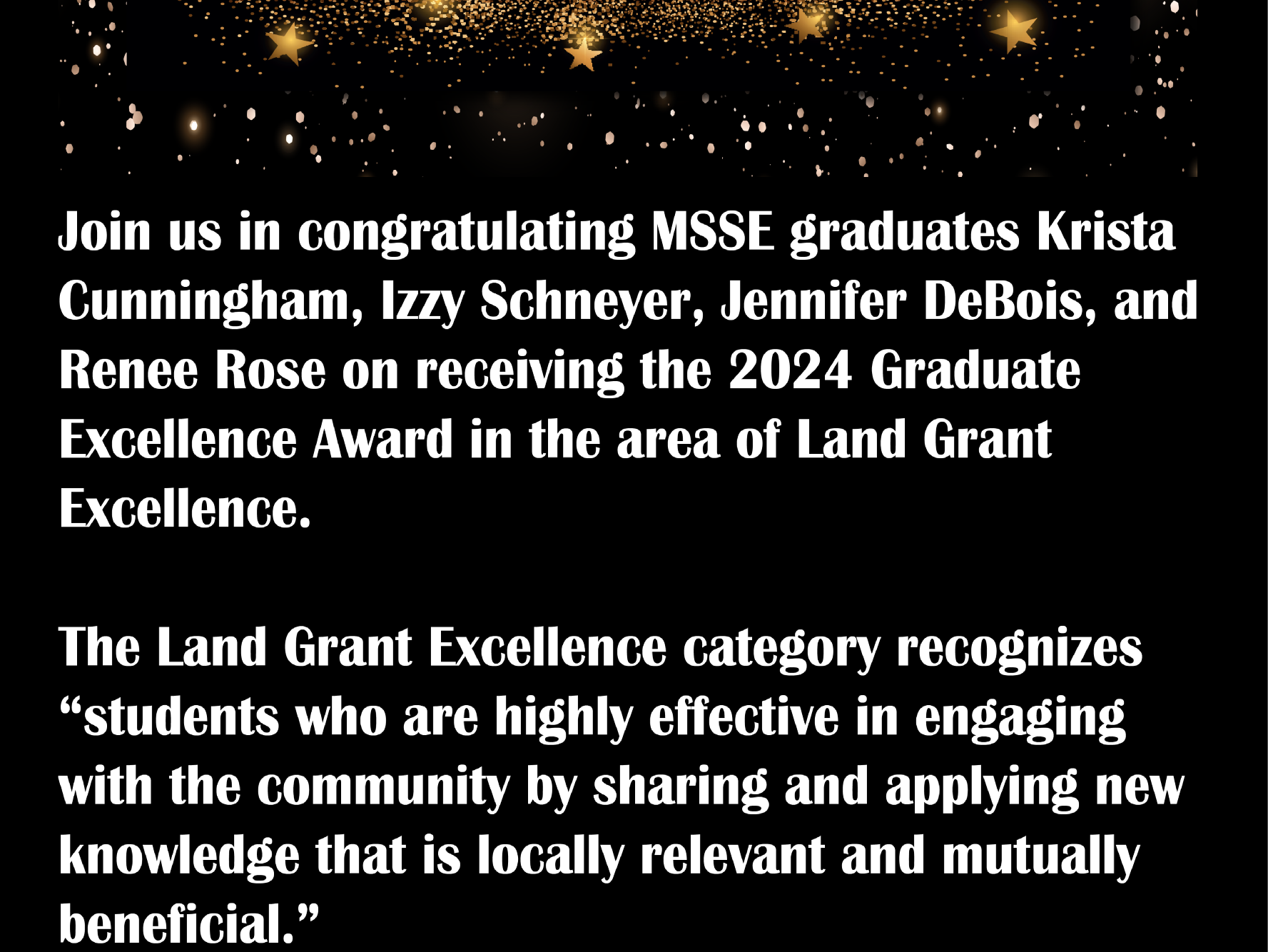 Land Grant Award