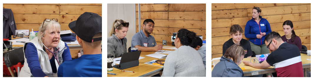 Proyeto SALUD Staff Help Patients at a Health Fair