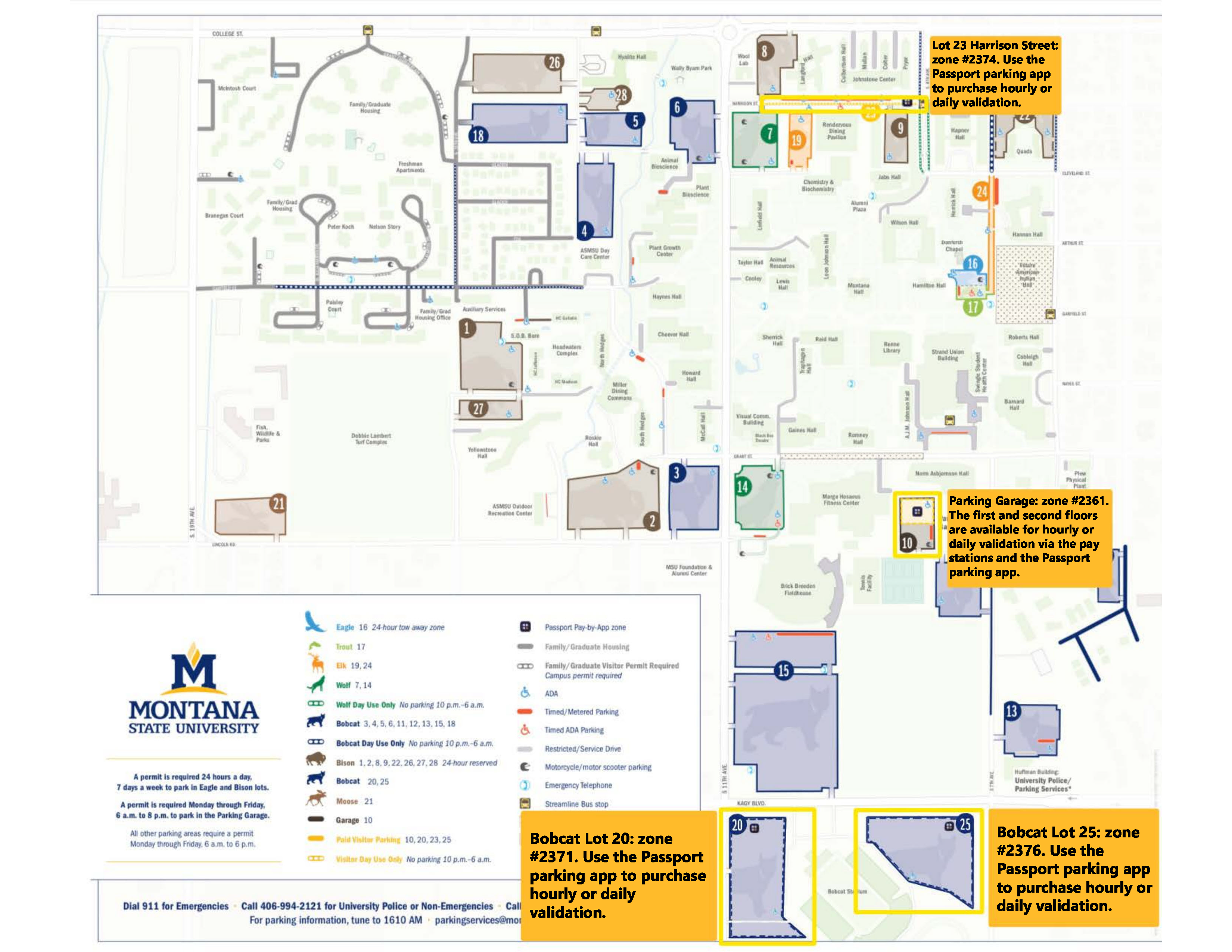 Visitor Map with Passport Directions