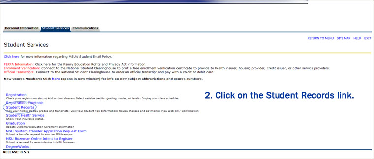 Student Records Link
