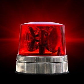 emergency light with background