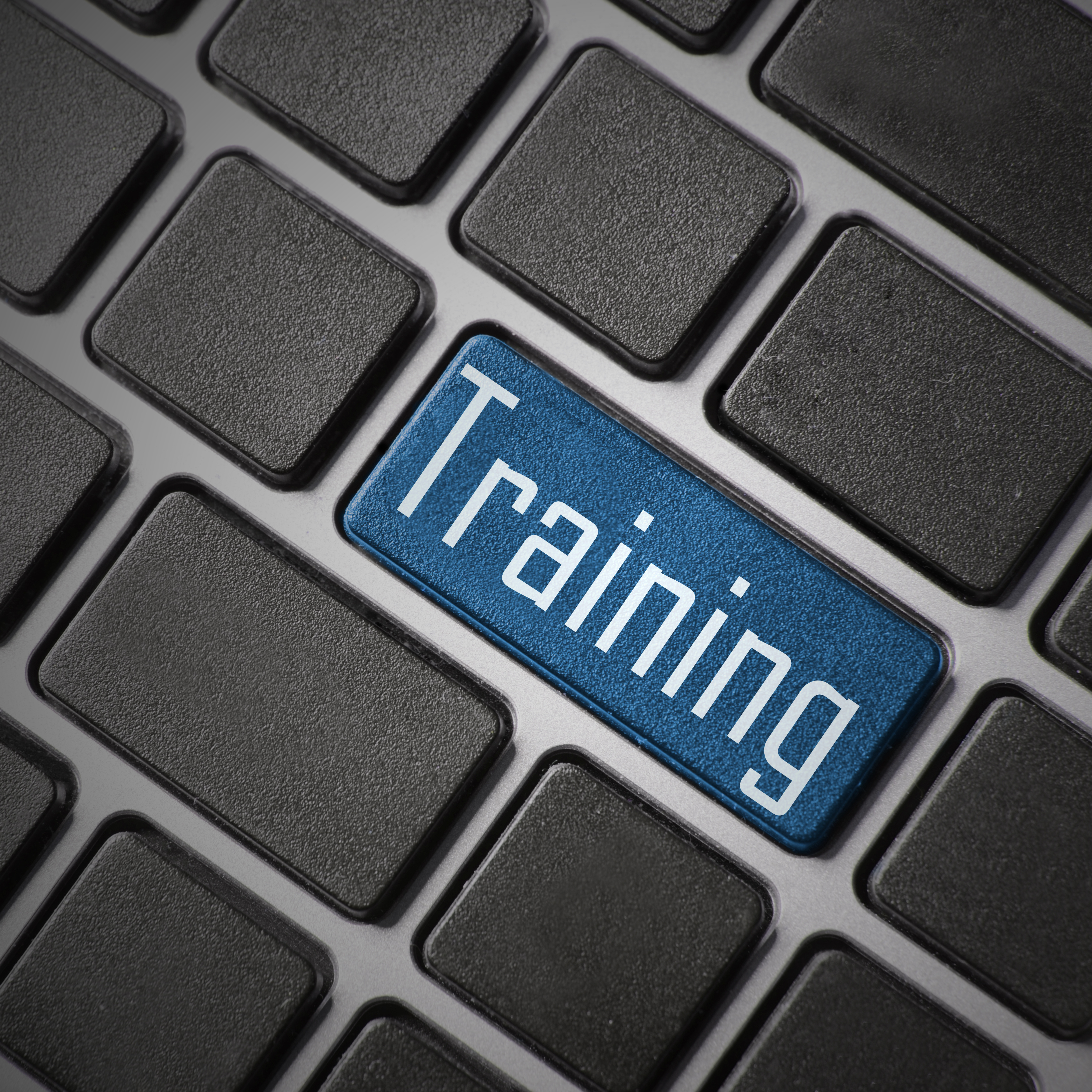 keyboard button that says training