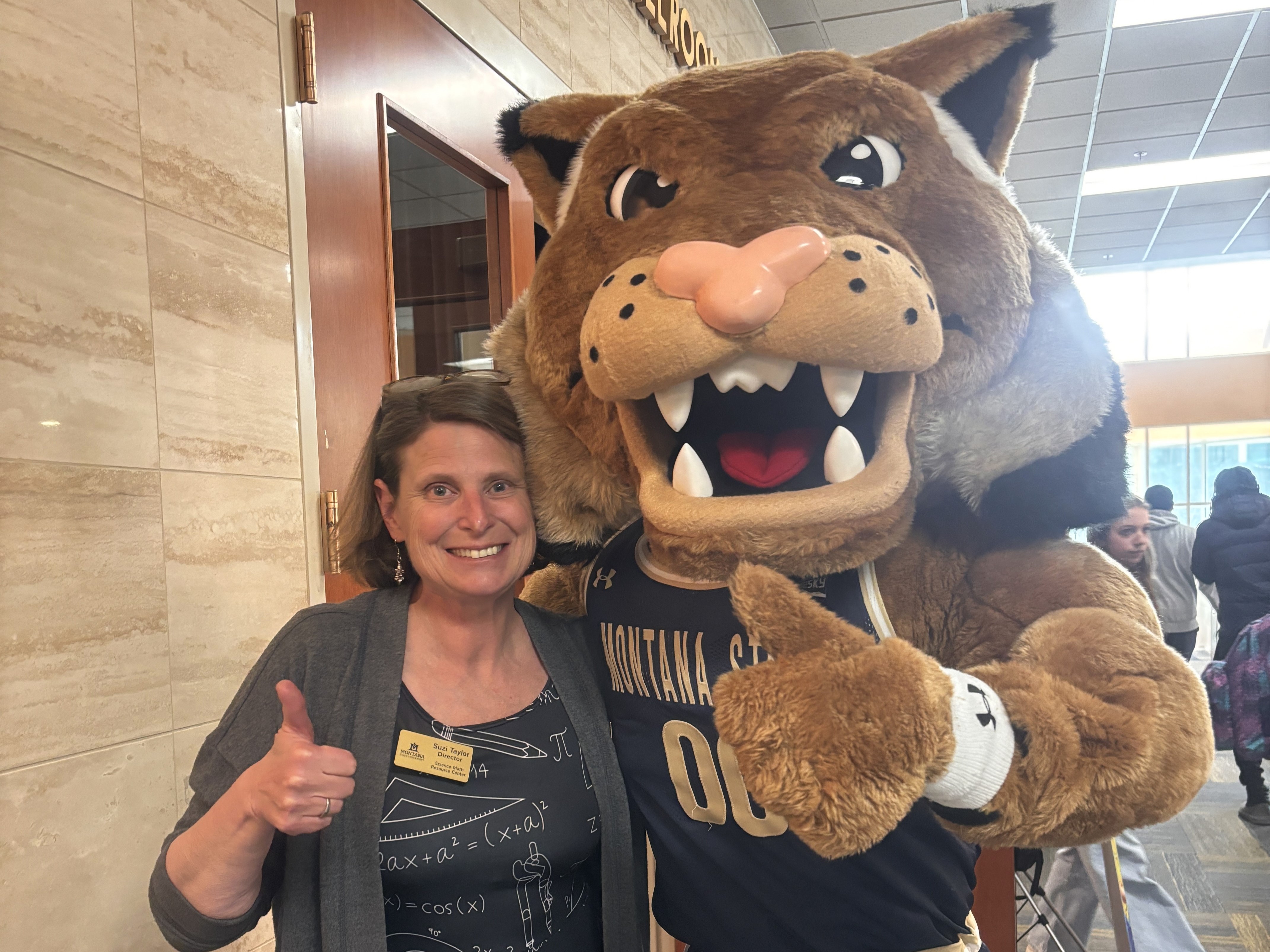SMRC Director, Suzi Taylor, poses with Champ